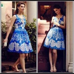 “Azure Lace” Fit-and-Flare Dress
Plenty by Tracy Reese for Anthropologie | small